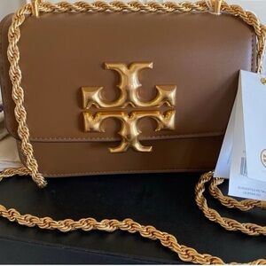Tory Burch Brown Leather Crossbody Bag